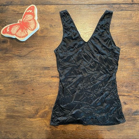 Vintage | 90s Beaded Black Tank - Picture 4 of 8